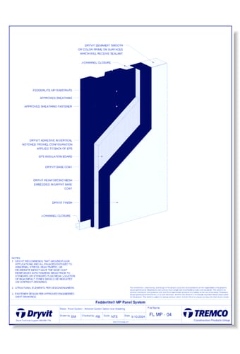 Tech 21 Systems: Panel System - Adhered System Option over Sheathing