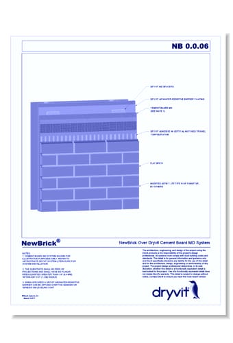 NewBrick® System: NewBrick Over Dryvit Cement Board MD System 