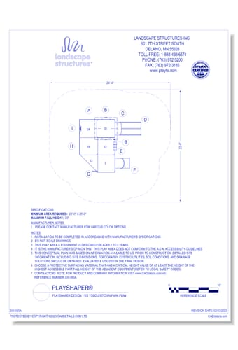 PlayShaper Design 1103 ToddlerTown Park Plan