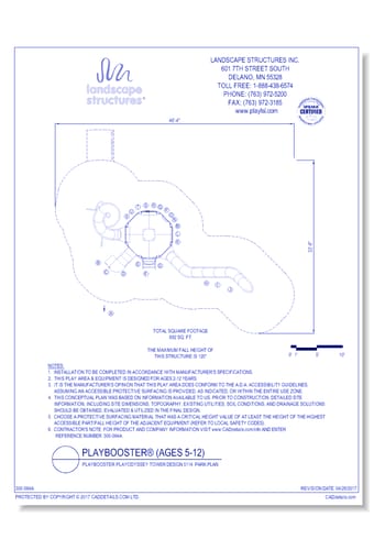 PlayBooster PlayOdyssey Tower Design 5114 Park Plan