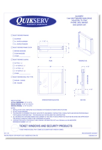 Ticket Window & Deal Tray Combo (SC Slider/Ticket Window Combo)