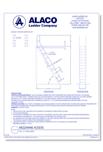 Mezzanine Access: M60 – 60° Ships Ladder