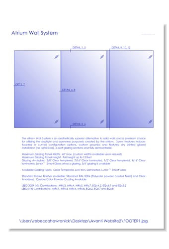 Atrium Wall System: Atrio Alto™ - Architects Package
