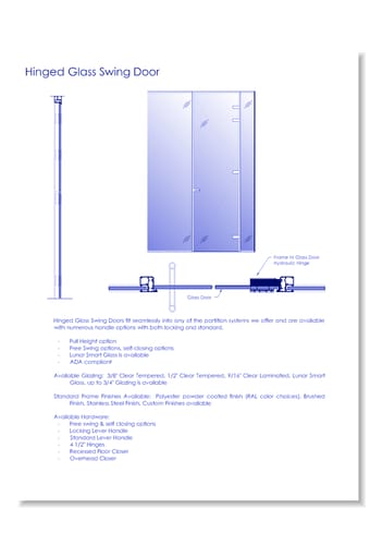 Hinged Doors: Framed Swing Door - Architects Package