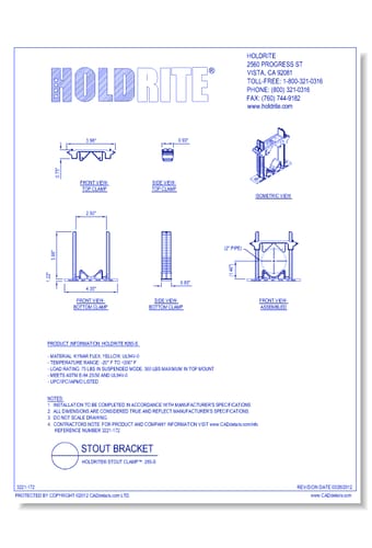 HOLDRITE® Stout Clamp™: 285-S