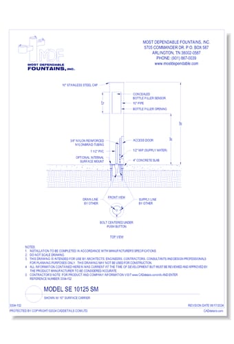 Touchless Series: SE 10125 SM with 10” Surface Carrier