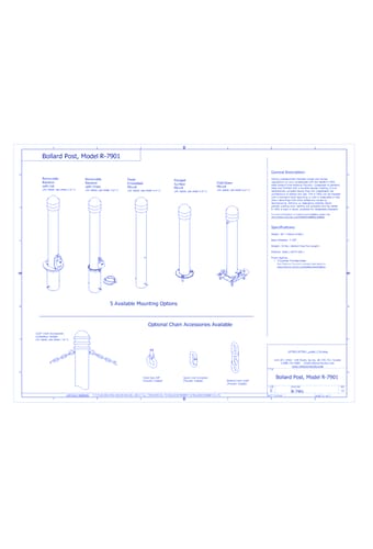 R-7901 Removable Bollard