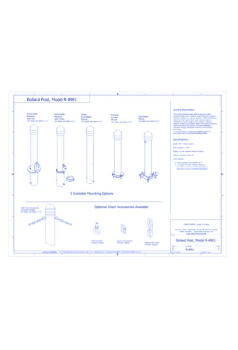 R-8901 Removable Bollard
