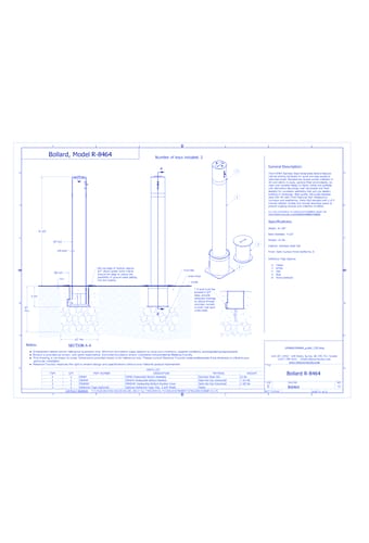R-8464 Removable Bollard