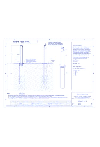 R-8471 Removable Bollard