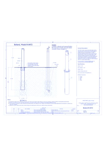 R-8472 Removable Bollard
