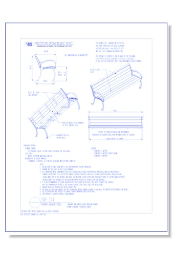 Model FM-324: Framers Modern™ Bench, Wood or Recycled Slats
