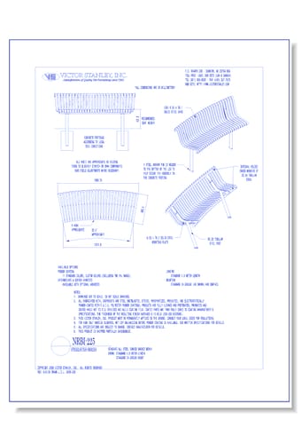 Model NRBI-225: Steelsites™ Inside-Facing Curved Bench