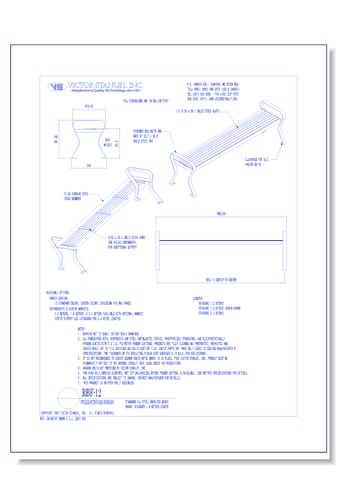 Model RBF-12: Steelsites™ RB Backless Bench