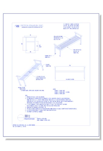 Model RM-12: Steelsites™ RB Backless Bench