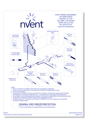 Typical XL-Trace Edge Pipe Freeze Protection System Overview