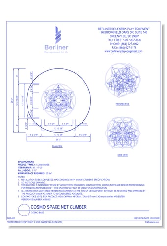 Playground Net Climbers - CADdetails