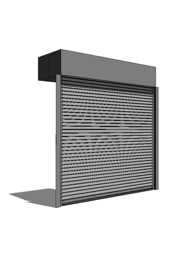 Free Revit BIM Models | Roller Shutter Overhead Metal Doors | Ommiclass