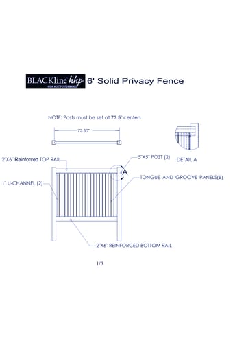 Solid Style Privacy Fence: 6 Ft. Solid Privacy