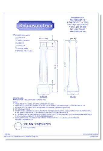 B1193 Column Wrap