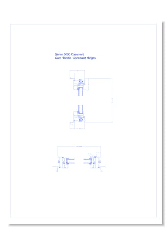 Series 5000 Windows: Standard Nail On - Casement with Cam Handle, Concealed Hinges