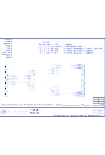 Series 8100 Doors: Thermally Broken Stacking Door - OXX - 3" UltraGlide Rollers, Standard Sill, Screen