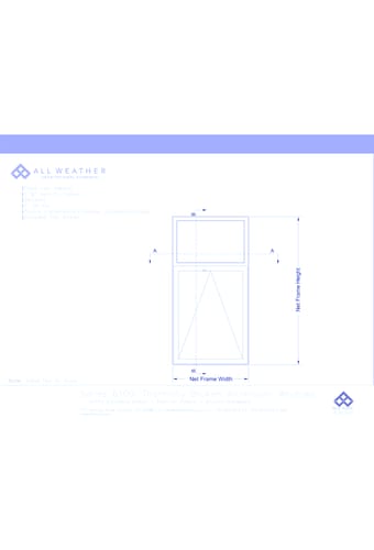 Series 6100 Windows: Standard Nail On - Fixed over Awning with Encore Hardware