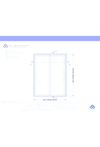 Series 7200 Doors: ADA Sill - Pivoting Double Door 1-9/16" Narrow Profile