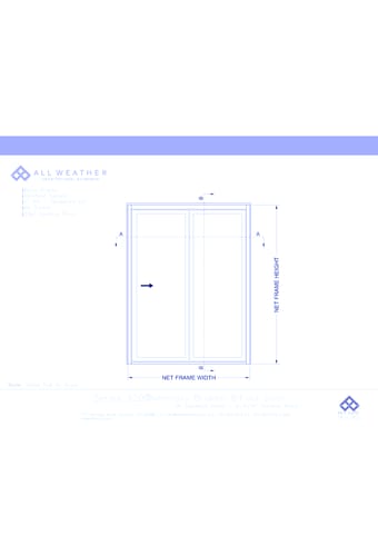 Series 9200 Doors: Thermally Broken - Bi-Fold Door – 2R- 2 3/16” Sill
