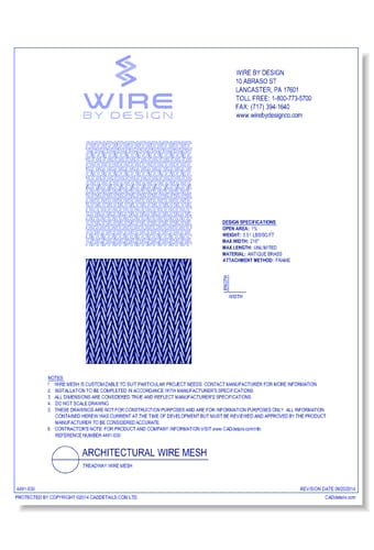 Treadway - Wire By Design - CADdetails