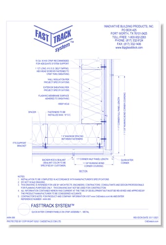 FastTrack System™: Quick Miter Corner Panels on CFMF Assembly -  Metal