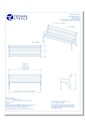 Gramercy™ Bench: Wood IPE