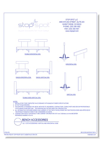 LOCO Accessories: Vertical and Horizontal Signs
