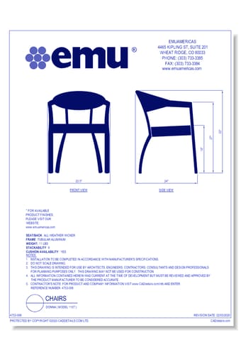 Arm Chair: Donna ( Model 1107 )