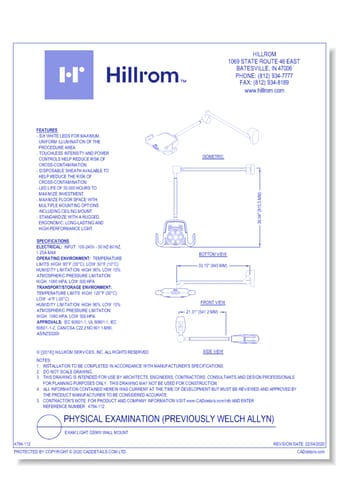 Exam Light GS900 Wall Mount
