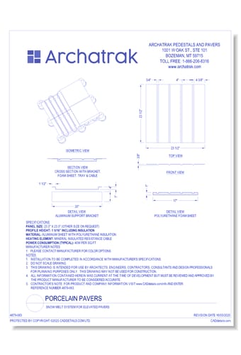 Snow Melt System For Elevated Pavers