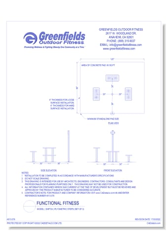 Functional Fitness: Model ( SHP724 ) Plyometric Steps (Set of 3)