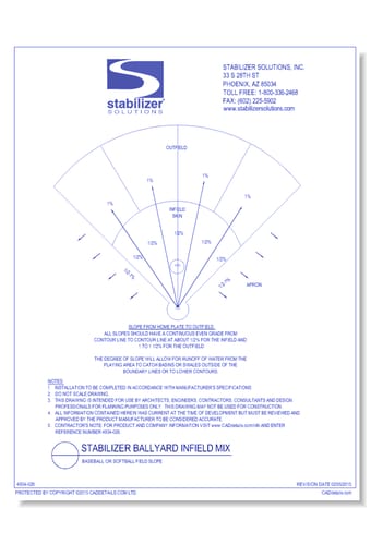 Stabilizer Ballyard Infield Mix: Baseball or Softball Field Slope