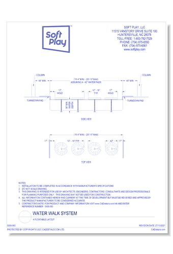 Water Walk System: 4 Floatable Layout