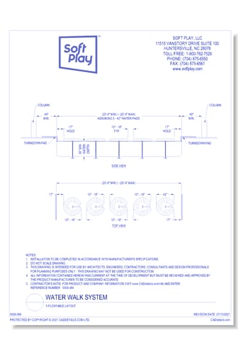 Water Walk System: 5 Floatable Layout 