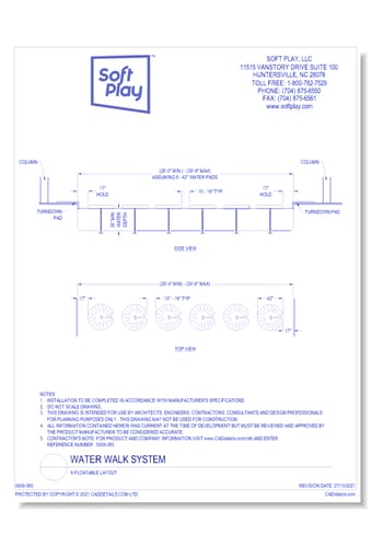 Water Walk System: 6 Floatable Layout 