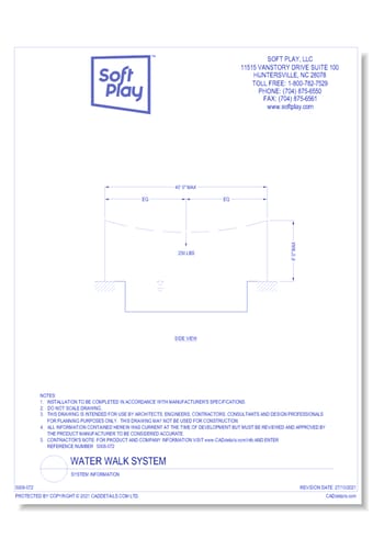 Water Walk System: System Information