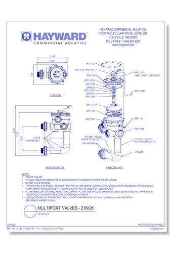 Multiport Vavles - 2 Inch: HCV275 Kit 