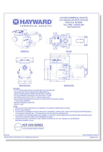 HCP 2000 Series Pumps: HCP20053
