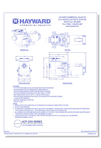 HCP 2000 Series Pumps: HCP20503