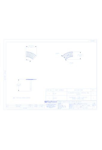 Fairmount Bench Curved, 90° - In Ground (FA240N)