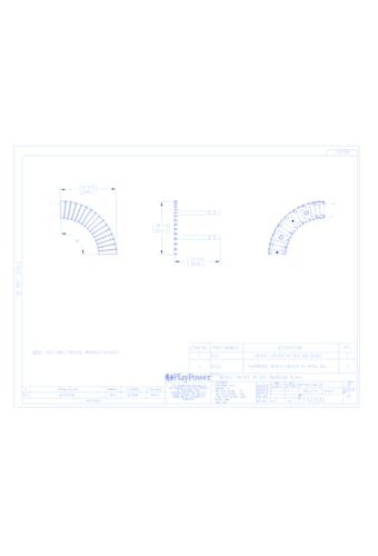 Fairmount Bench Curved 90° - In Ground (FA280N)