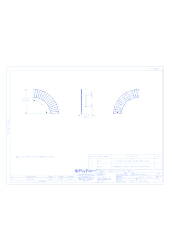 Fairmount Bench Curved 90° - Surface Mount (FA300N)