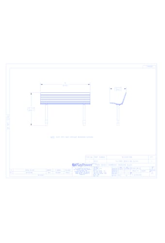 Fairmount Park Bench with back - In Ground (FA440N)