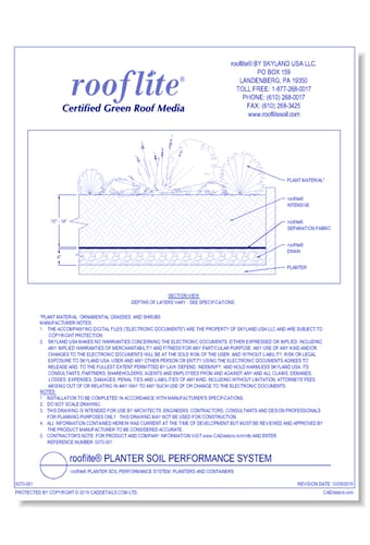 rooflite® Planter Soil Performance System: Planters and Containers